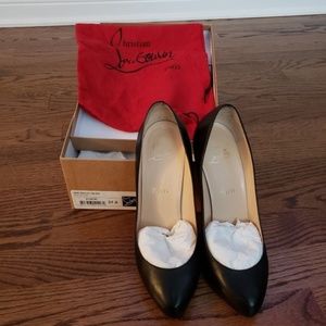 Christian Louboutin Black New Declic 120 heel 37.5